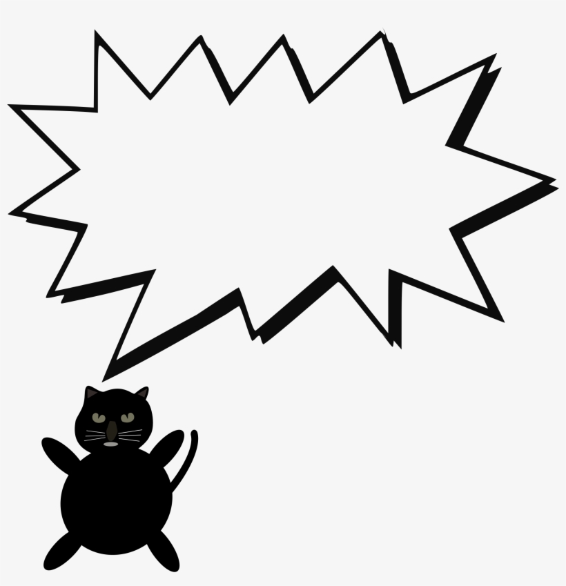This Free Icons Png Design Of Speech Bubble With Cat, transparent png #2163040