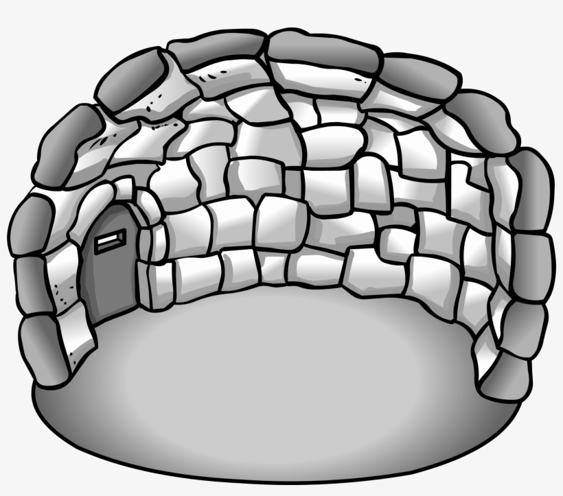 Secret Stone Igloo - Club Penguin Non Member Items, transparent png #2163088