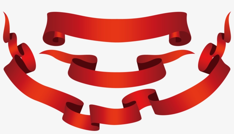 Red Ribbon Banner Png - Red Ribbon, transparent png #2163130