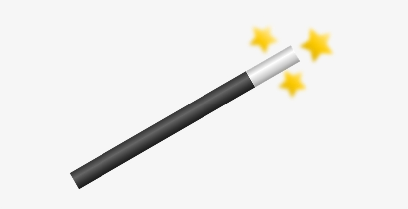 Magic Wand Magician Sorcerer Magic Trick W - Magic Wand Clip Art, transparent png #2163811