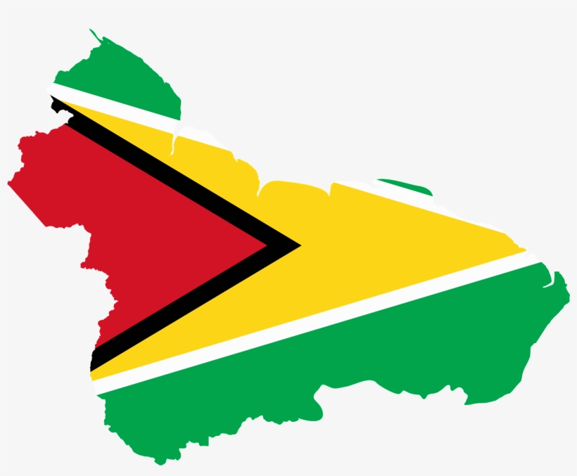 Flag Map Of Greater Guyana - Map Of Guyana Showing Administrative, transparent png #2164041