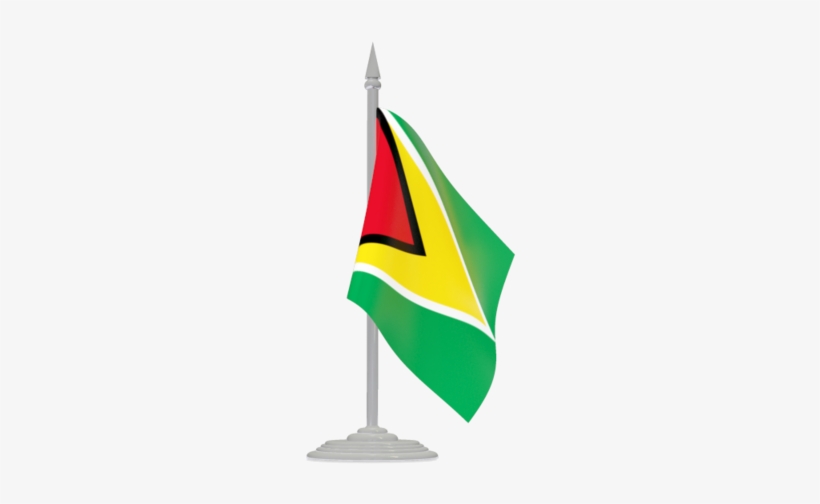 Flag Of Guyana - Jordan Flag Pole Png, transparent png #2164179