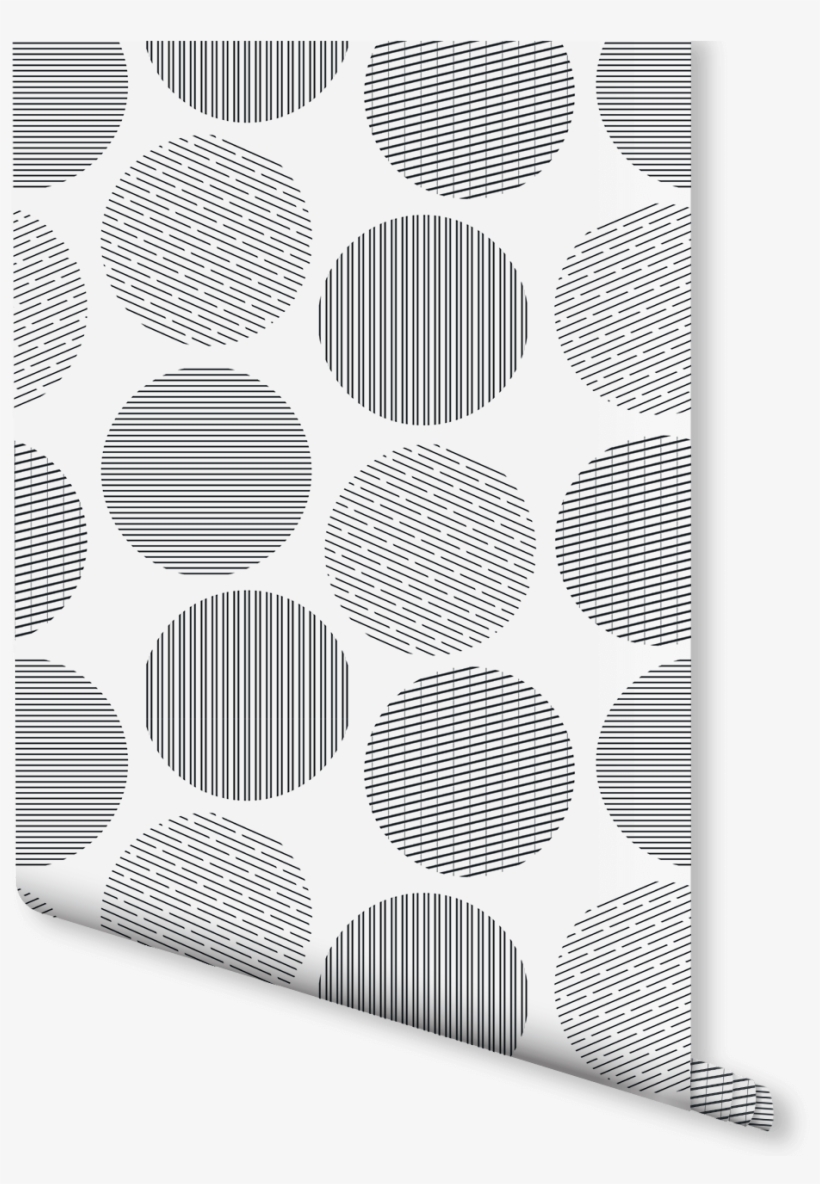 Dash Dots Wallpaper Black And White - Circle, transparent png #2164920