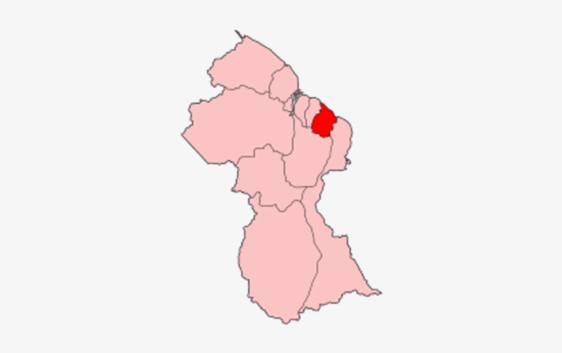 Guyana Mahaica Berbice - Map Of Region 4 Guyana, transparent png #2164921