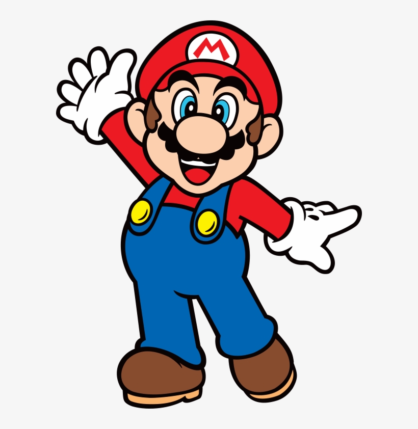 Mario-2d Waving - Powera Super Mario 3ds Case, Mario, transparent png #2164936