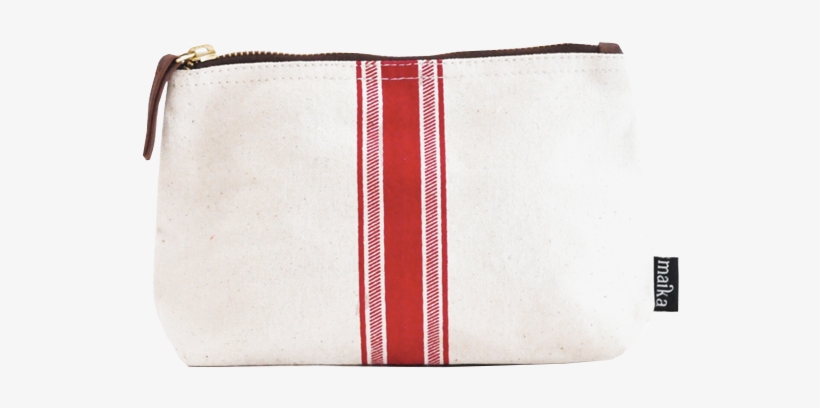 Travel Pouch - Red Stripe - Maika Red Stripe Large Pouch (red Stripe Large), transparent png #2164995