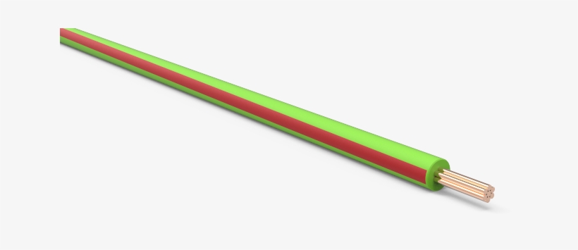 Txl Automotive Wire 20 Awg Light Green W/ Red Stripe - General Supply, transparent png #2165209
