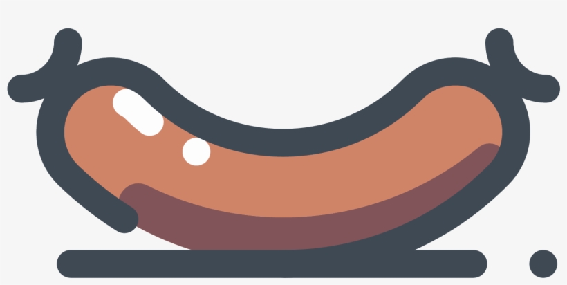 Jpg Freeuse Download Barbecue Clipart Bbq Sausage - Sausage Icon Png, transparent png #2165212