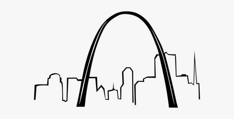 Gateway Arch St Louis Missouri Monument Ar - St Louis Arch Clip Art, transparent png #2166083