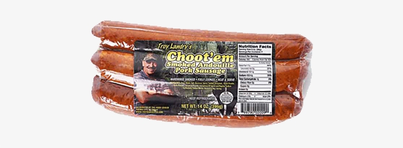 Troy Landry's Choot 'em Smoked Andouille Pork Sausage - Sausage, transparent png #2166230