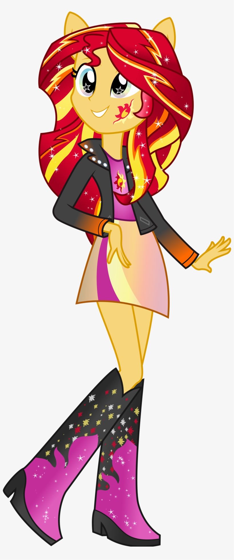 Image - Mlp Eg Rainbow Rocks Sunset Shimmer, transparent png #2166251