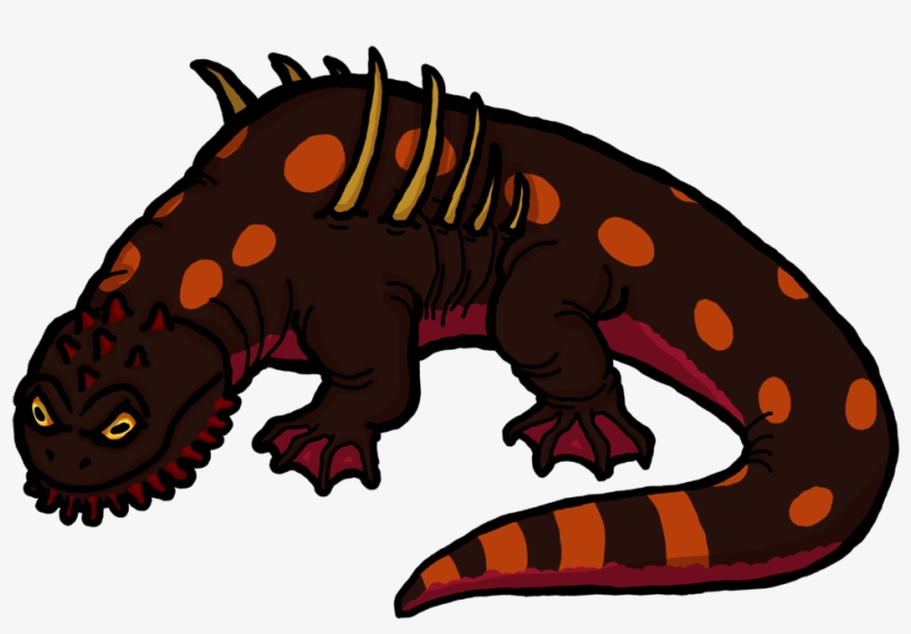 Also Have A Salamander Kaiju Without The Obscuring - Giant Salamanders, transparent png #2166271