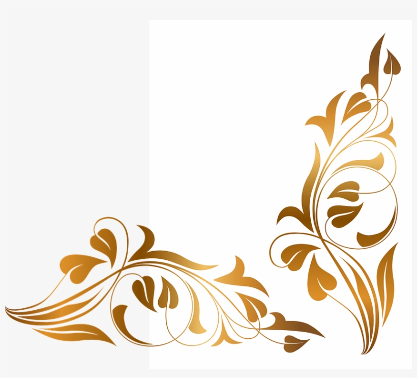 Bunga Png Image - Corner Floral Vector Png, transparent png #2166397