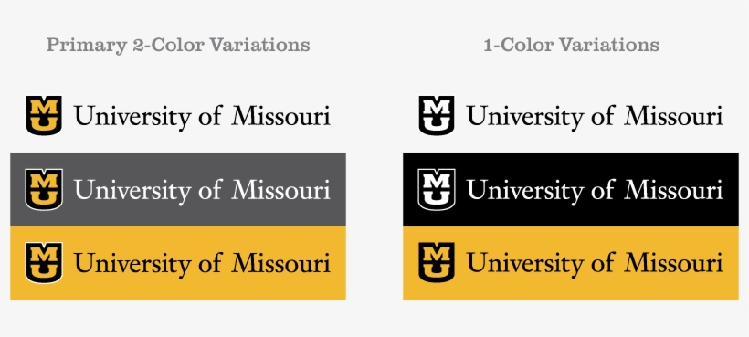 University Of Missouri Primary Logo Full And 1 Color - Missouri, transparent png #2166547