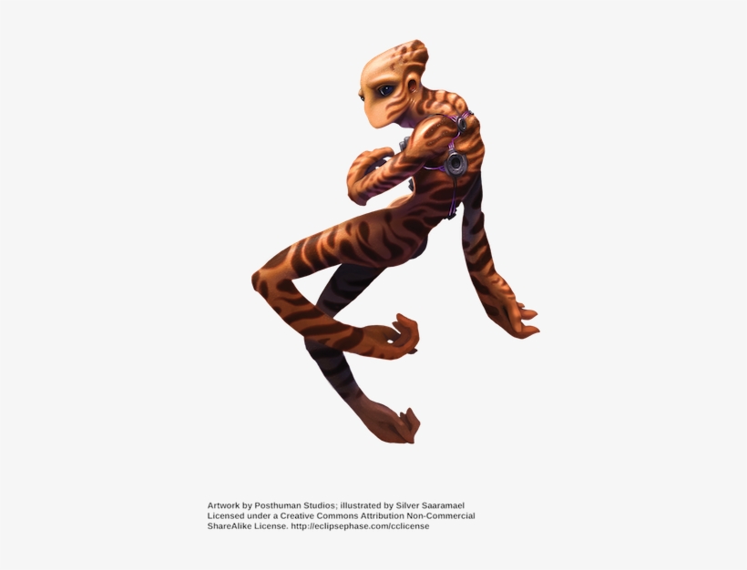 Salamander - Eclipse Phase Art, transparent png #2166548