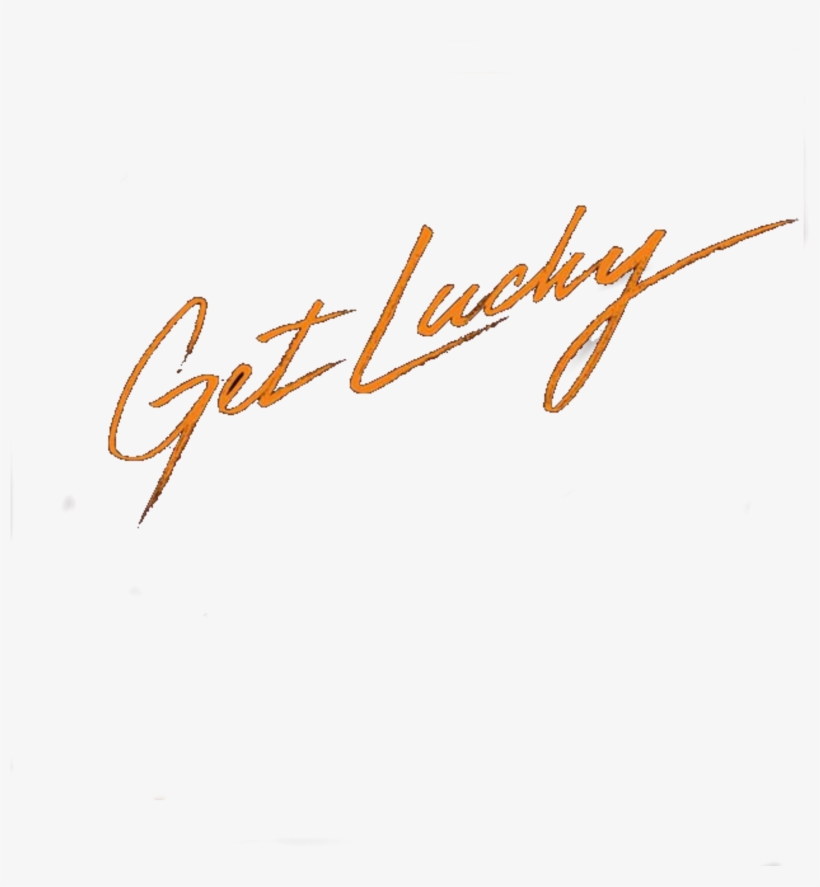 Open - Get Lucky Daft Punk Font, transparent png #2167235