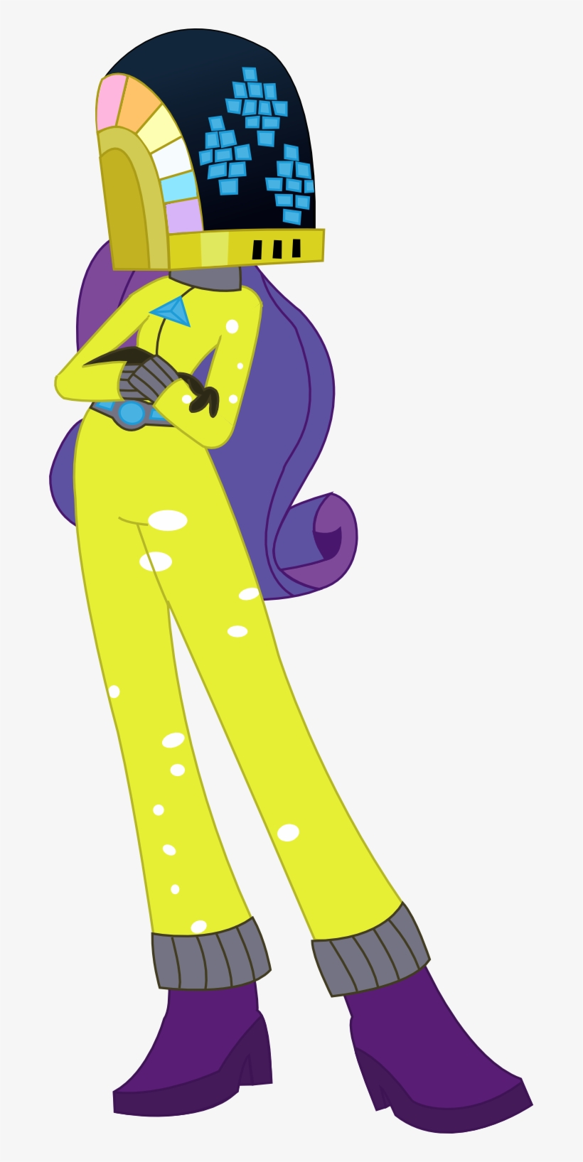 Sketchmcreations, Clothes, Costume, Crossed Arms, Daft - Rainbow Rocks Rarity Costume, transparent png #2167404