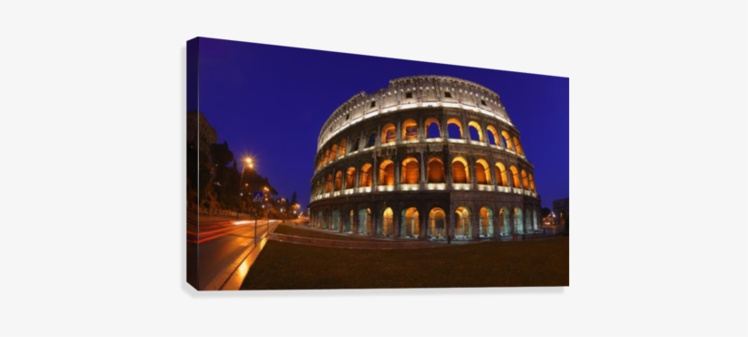 The Colosseum In Rome, Italy Canvas Print - Poster: Coliseum, Rome, Italy, 61x41in., transparent png #2168404