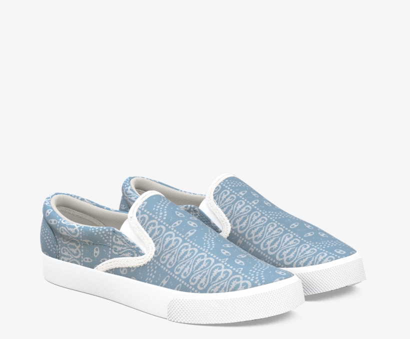 60610 1178 600 Batik Fdlcreative Blue Unisex Slipon - Shoe, transparent png #2168422