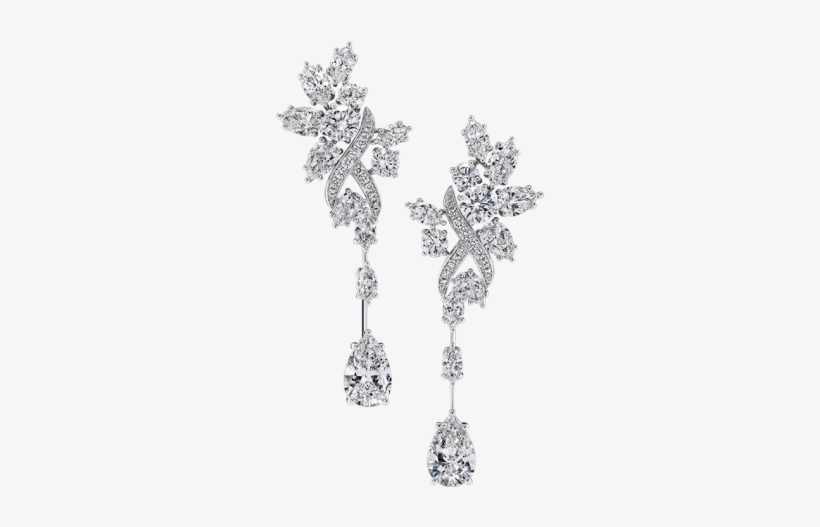 Diamond Earrings Texas - Harry Winston Earring Designs, transparent png #2169507