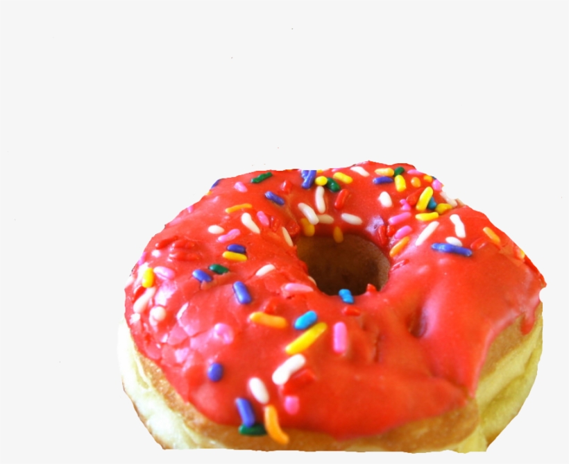 Red Doughnut - Cherry Iced Donuts, transparent png #2170333