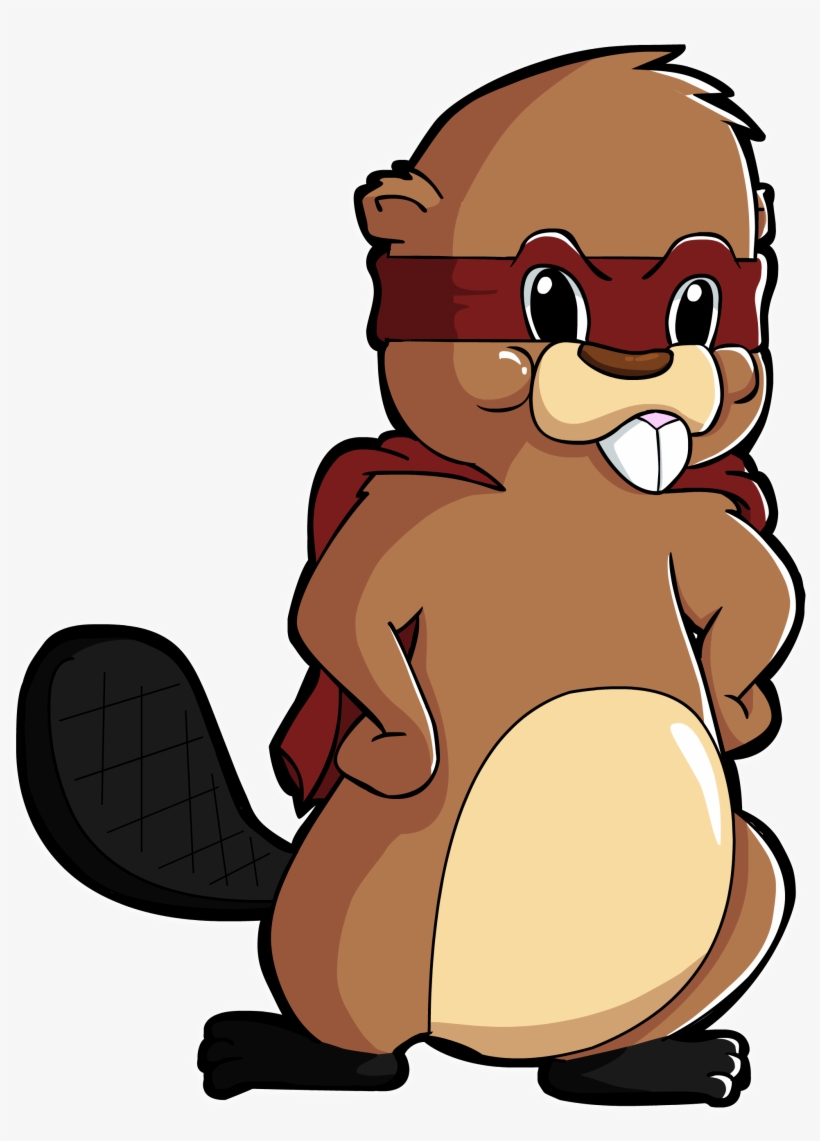 Superhero Beaver - Beaver Superhero, transparent png #2170610