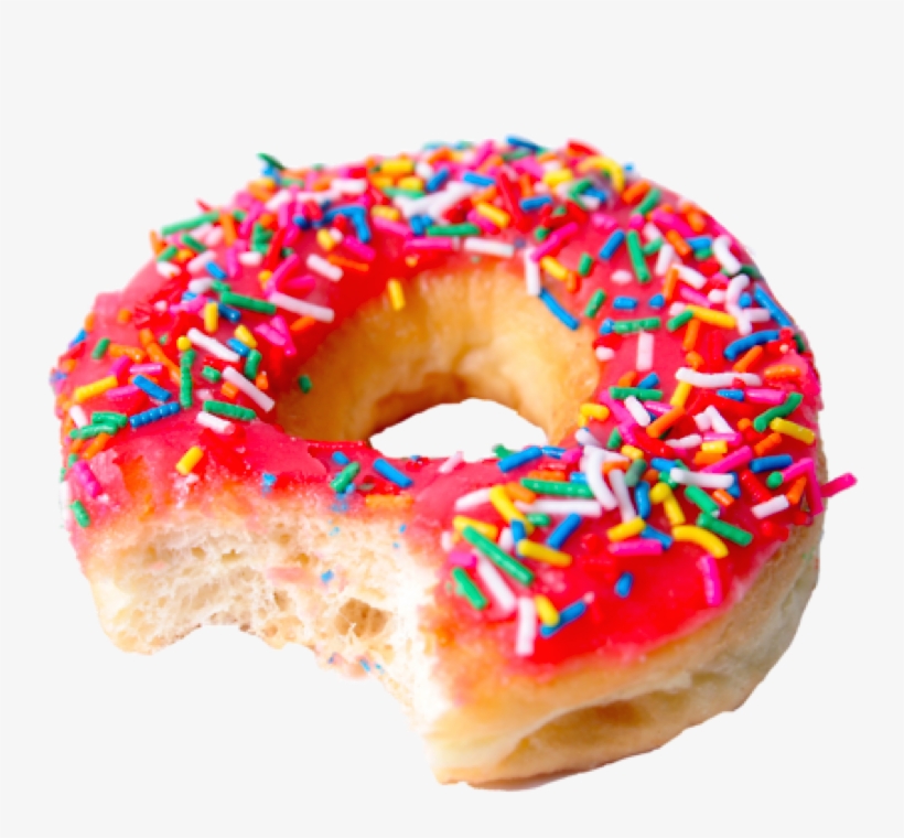 Bitten Doughnut Black And White Library - Not Eating!: Stop Eating, Start Praying, And Let The, transparent png #2170831
