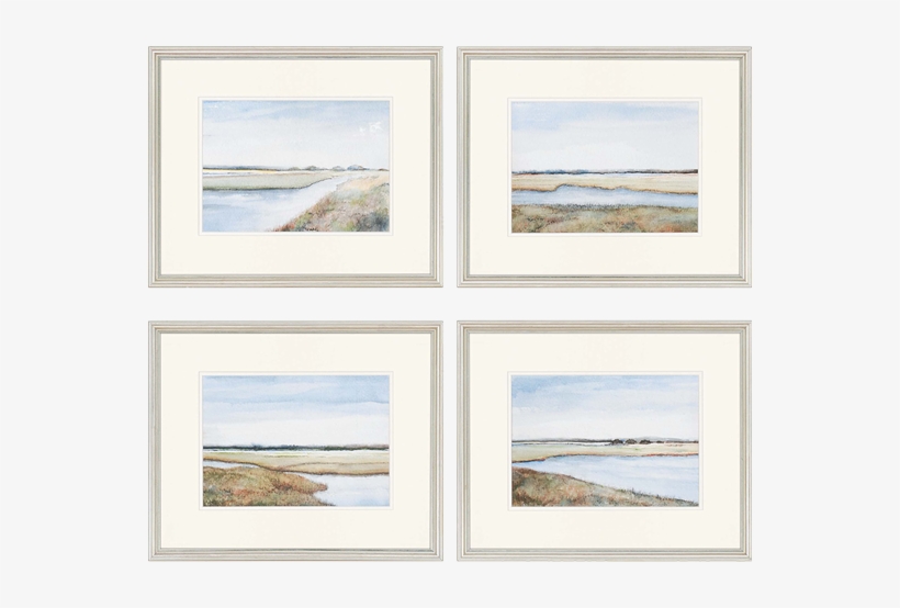 Marshes Pk/4 - Darby Home Co 'marshes Giclee' 4 Piece Framed Painting, transparent png #2171528