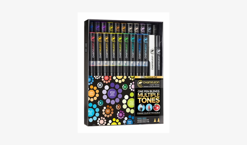 Chameleons - Chameleon 22 Pen Deluxe Set, transparent png #2171772