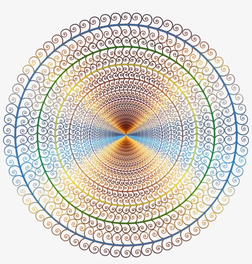 Prismatic Spiral Tree Circle 2 No Background Svg Transparent - Circle Art No Background, transparent png #2172017