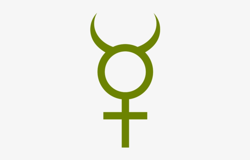 File - Mercury - Non Binary Symbol, transparent png #2172165