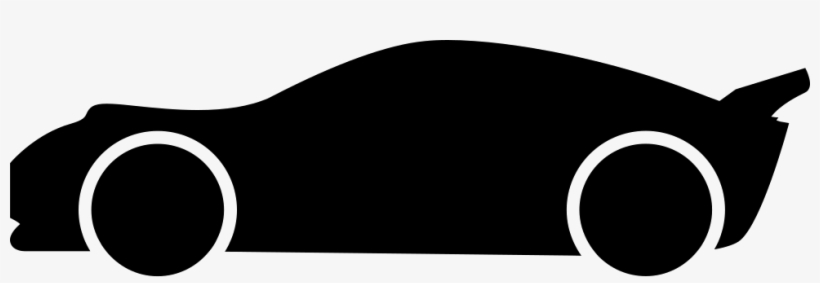 Racing Car Silhouette At Getdrawings Com Free - Car Silhouette Side View, transparent png #2172484