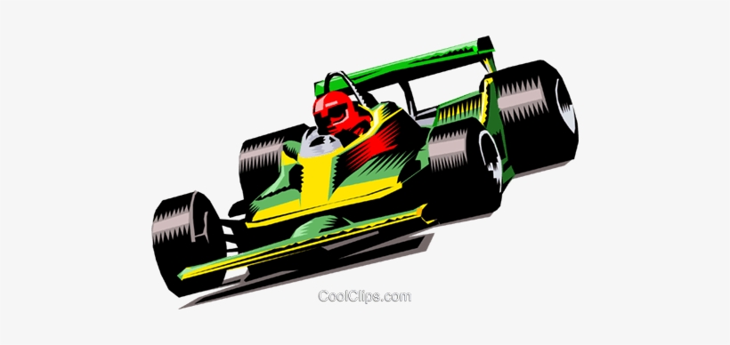 Racecar Royalty Free Vector Clip Art Illustration - Indy Car Clip Art, transparent png #2172872