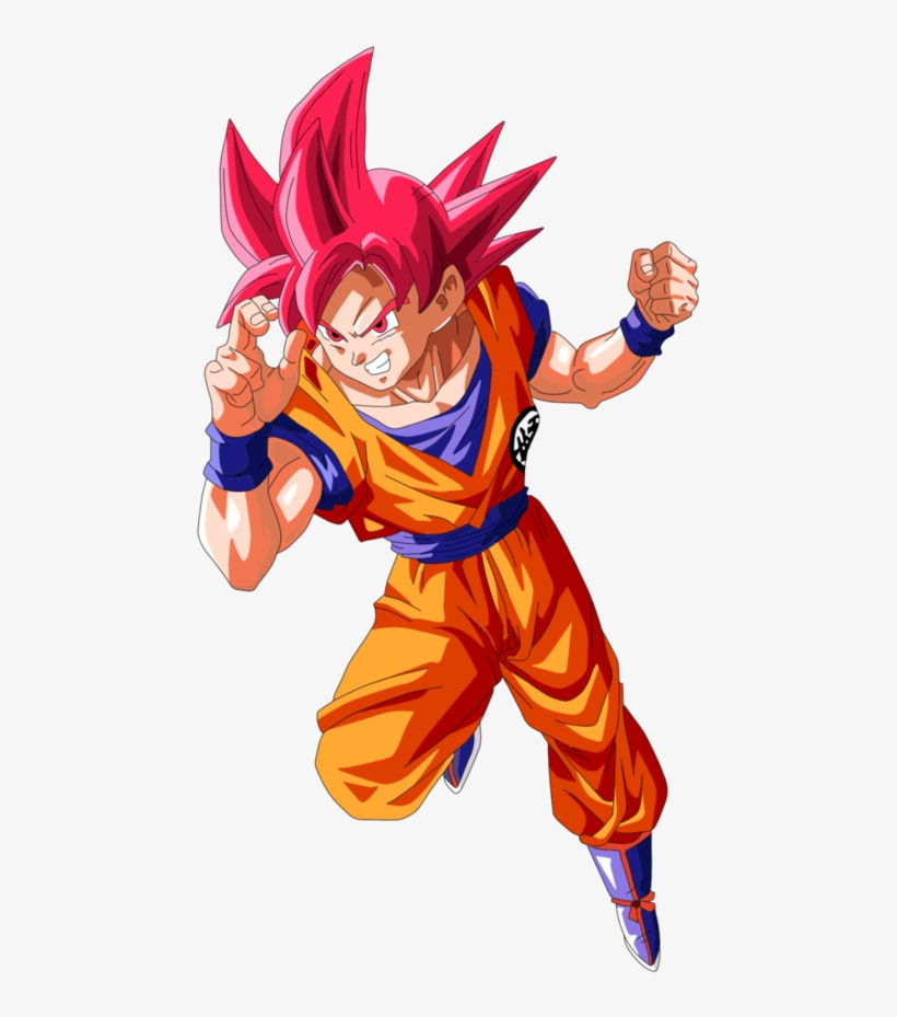 Goku En Una De Sus Faces Mas Poderosas El Super Saiyan - Goku Super Sayayin Dios, transparent png #2173086