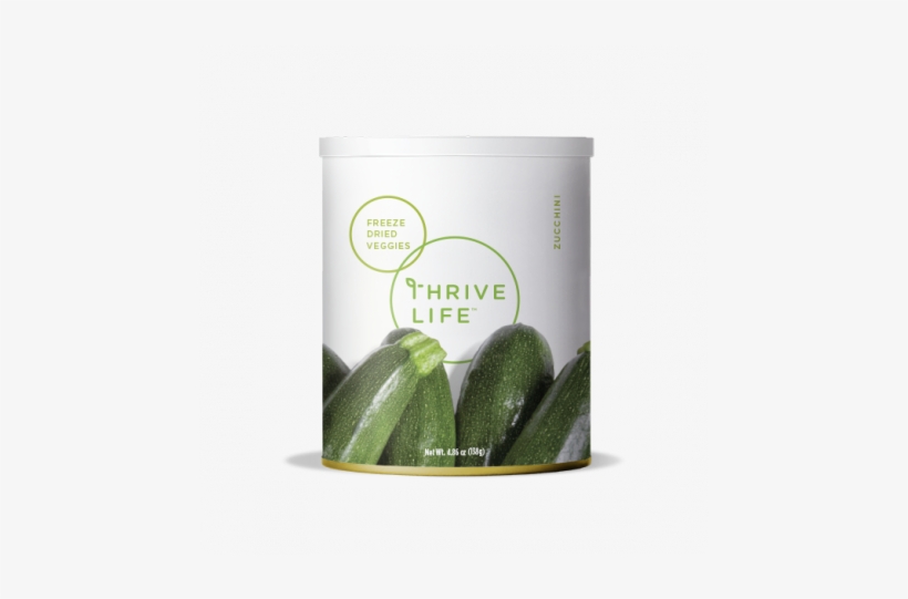 Zucchini - Freeze Dried - Thrive Life: Freeze-dried Spinach - Pantry Can Size, transparent png #2173391