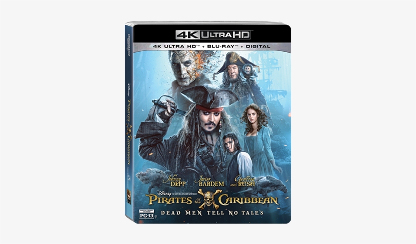 4k Ultra Hd Blu-ray Digital - Pirates Of The Caribbean 4k Blu Ray, transparent png #2173519