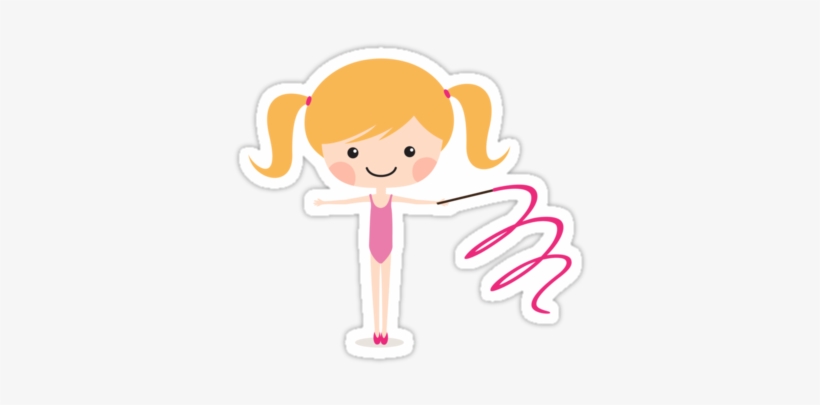 Gymnast Vector Gymnastics Girl Vector Transparent Download Gymnastics Cartoon Free Transparent Png Download Pngkey