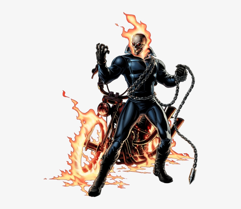Ghost Rider Right Portrait Art - Avenger Alliance Robbie Reyes, transparent png #2173767