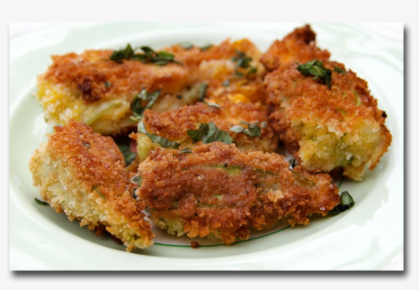 Fried Zucchini Blossoms From Blue Basil Cafe And Catering - Recipe, transparent png #2173852