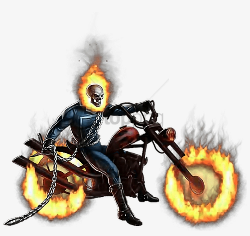 Freetoedit Motorcycle Ghostrider Motorbike - Ghost Rider Bike Comic, transparent png #2173948