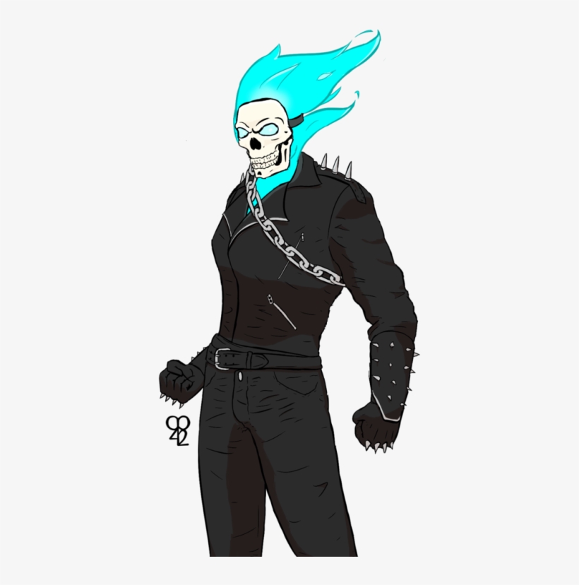 Kinda' Lazy Doodlesketch Of Riss As Ghost Rider - Cartoon, transparent png #2173991