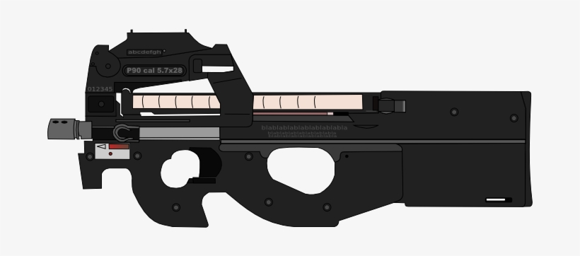 P90 - Fn P90, transparent png #2173996