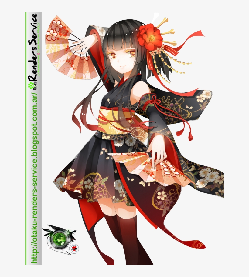 Anime Kimono Festivle - Kimono Anime Girl, transparent png #2174391