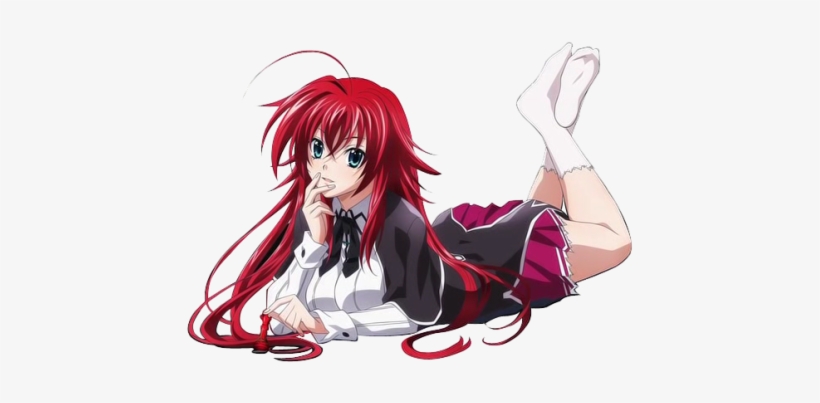 Cute Anime Girl Rias Gremory - Highschool Dxd Sticker, transparent png #2174418
