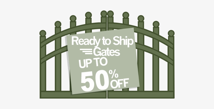 Ready To Ship Gates - Signage, transparent png #2175043