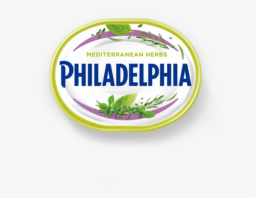 Philadelphia With Mediterranean Herbs - Philadelphia Garlic And Herb, transparent png #2175410