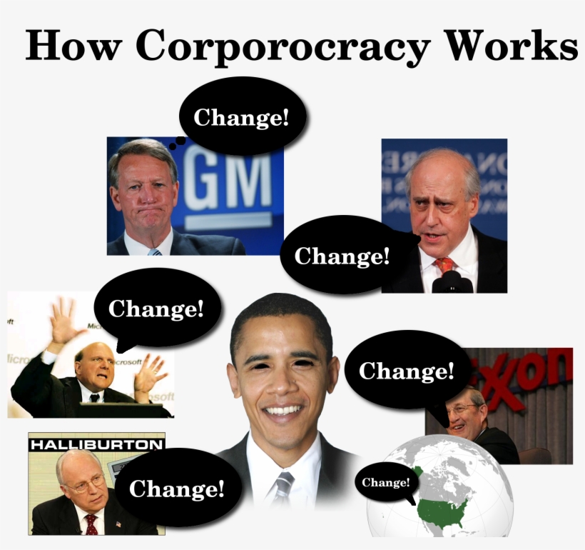 Corporocracy Map - Barack Obama, transparent png #2175808