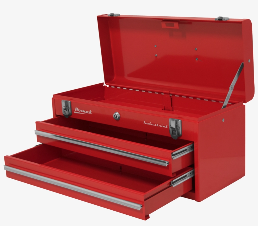 Open Toolbox Png - Homak 2 Drawer Friction Toolbox, transparent png #2177115
