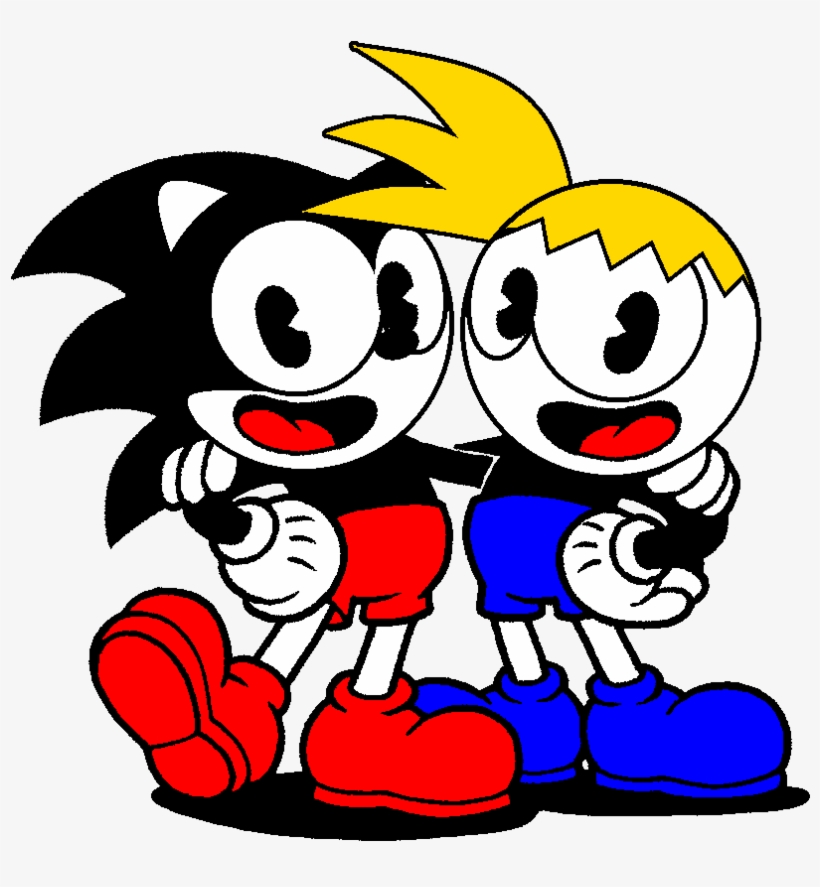 Sonic And Toon Trev Cuphead Edition - Mii Qr Codes Cuphead, transparent png #2177139