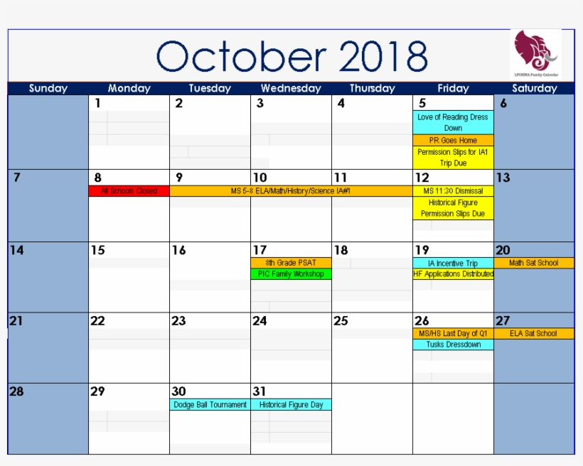 October - Middle School, transparent png #2177188